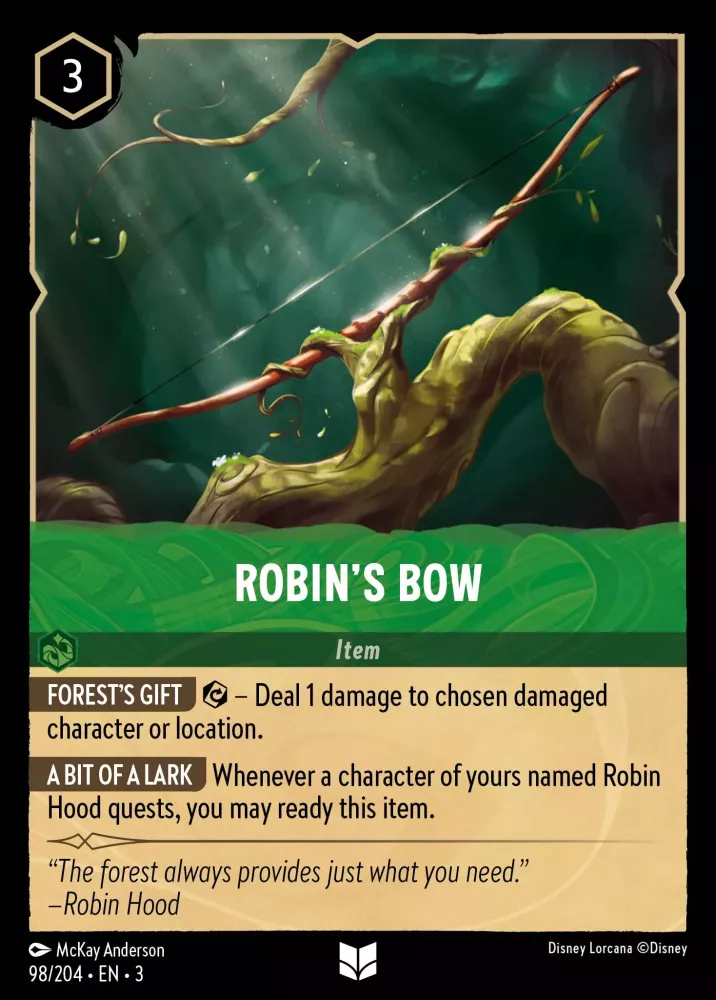 Robin's Bow (Into the Inklands 098/204) Uncommon - Near Mint