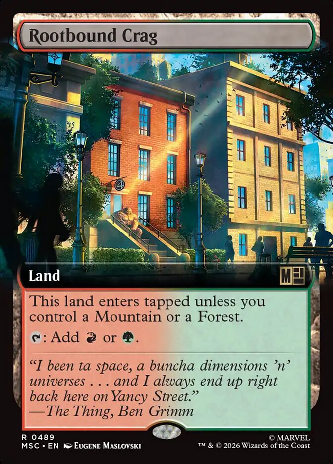 Rootbound Crag [ #0489 Extended Art ] (MSC-R)