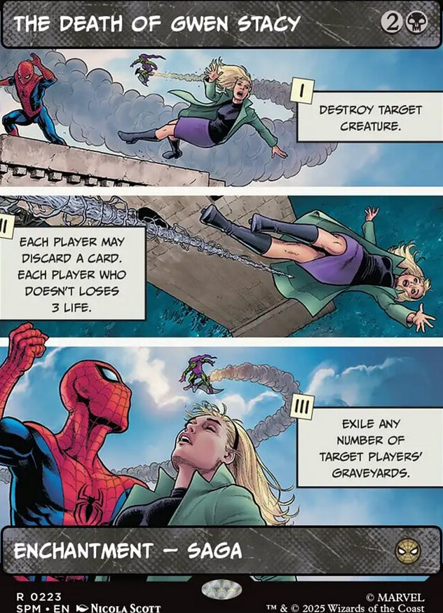 The Death of Gwen Stacy [ #0223 Borderless ] (SPM-R)