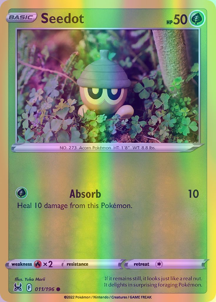 Seedot - 011/196 (SWSH11) Common - Near Mint Reverse Holofoil