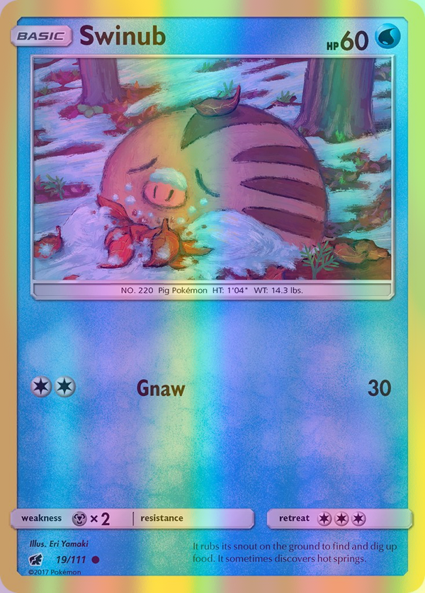 Swinub - 019/111 (CIN) Common - Near Mint Reverse Holofoil