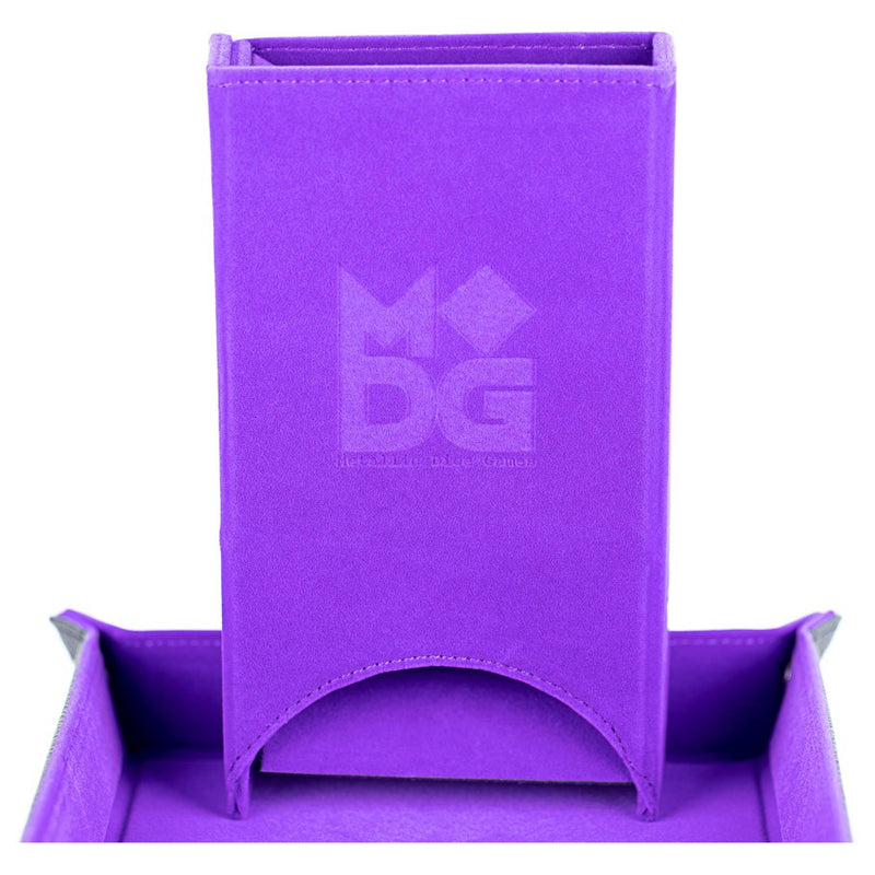 MDG: Fold Up Velvet Dice Tower - Purple