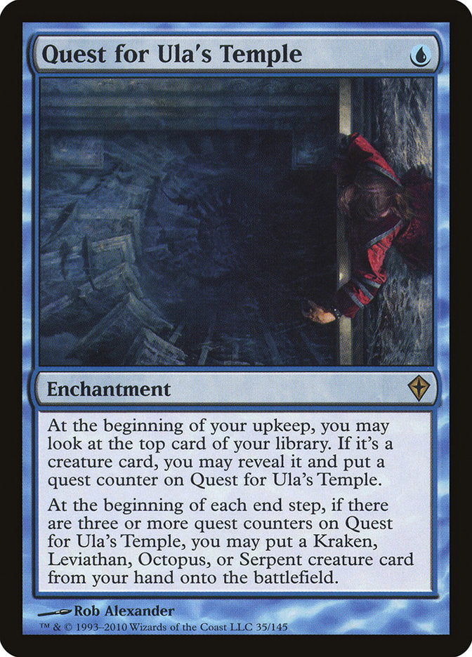 Quest for Ula's Temple (WWK-R-FOIL) Light Play