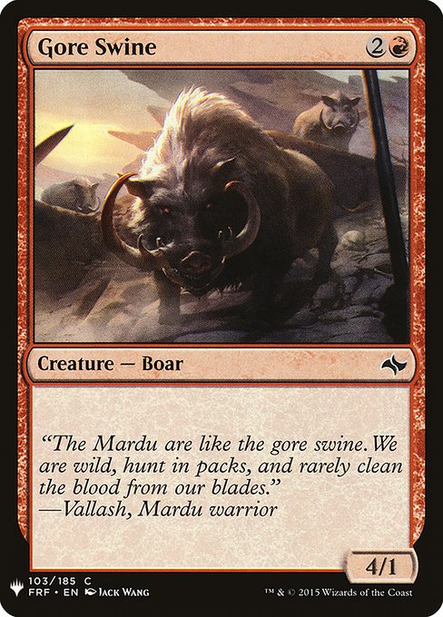 Gore Swine [Mystery Booster #0964] (FRF-C)