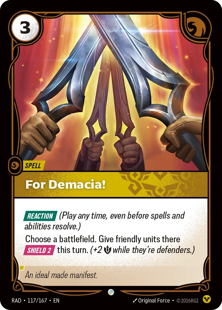 For Demacia! - 117/167 (RAD) Common