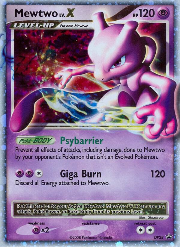 Mewtwo Lv. X - DP28 (PR) Promo - Light Played