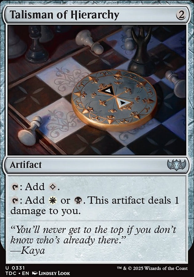 Talisman of Hierarchy [ #0331 ] (TDC-U)