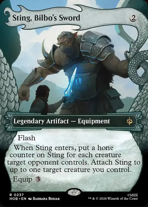 Sting, Bilbo's Sword [ #0237 Showcase Dragon Hoard Frame ] (HOB-R)