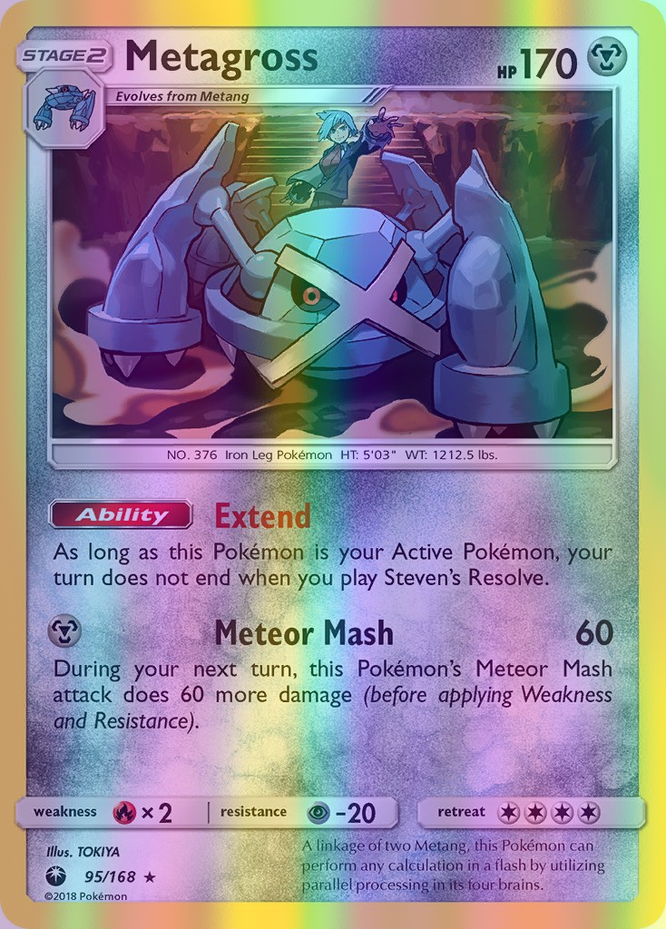 Metagross - 095/168 (CES) Holo Rare - Near Mint Reverse Holofoil