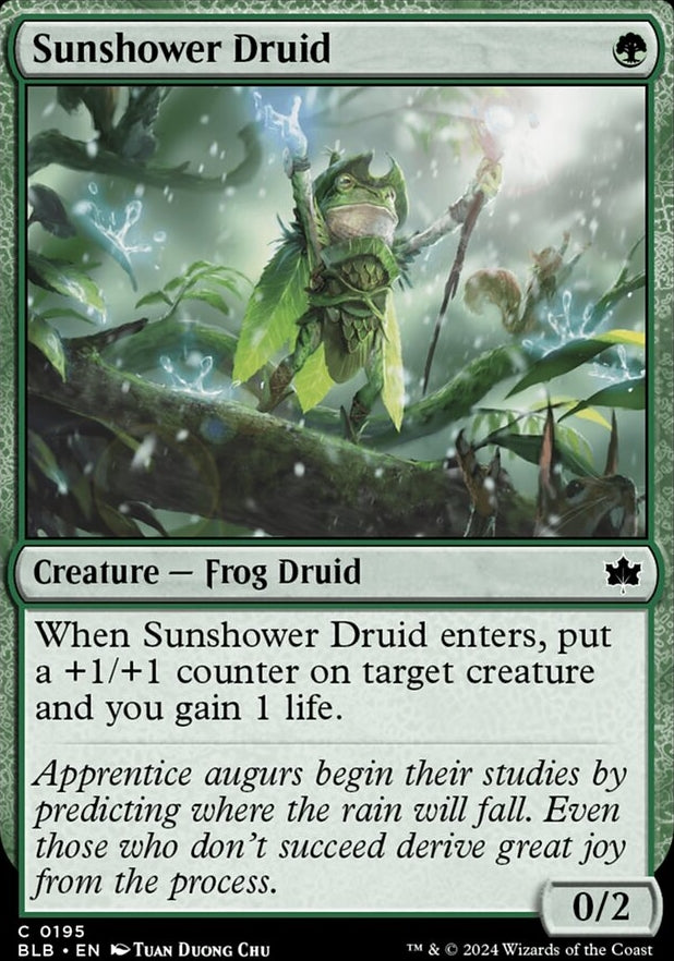 Sunshower Druid [#0195] (BLB-C)