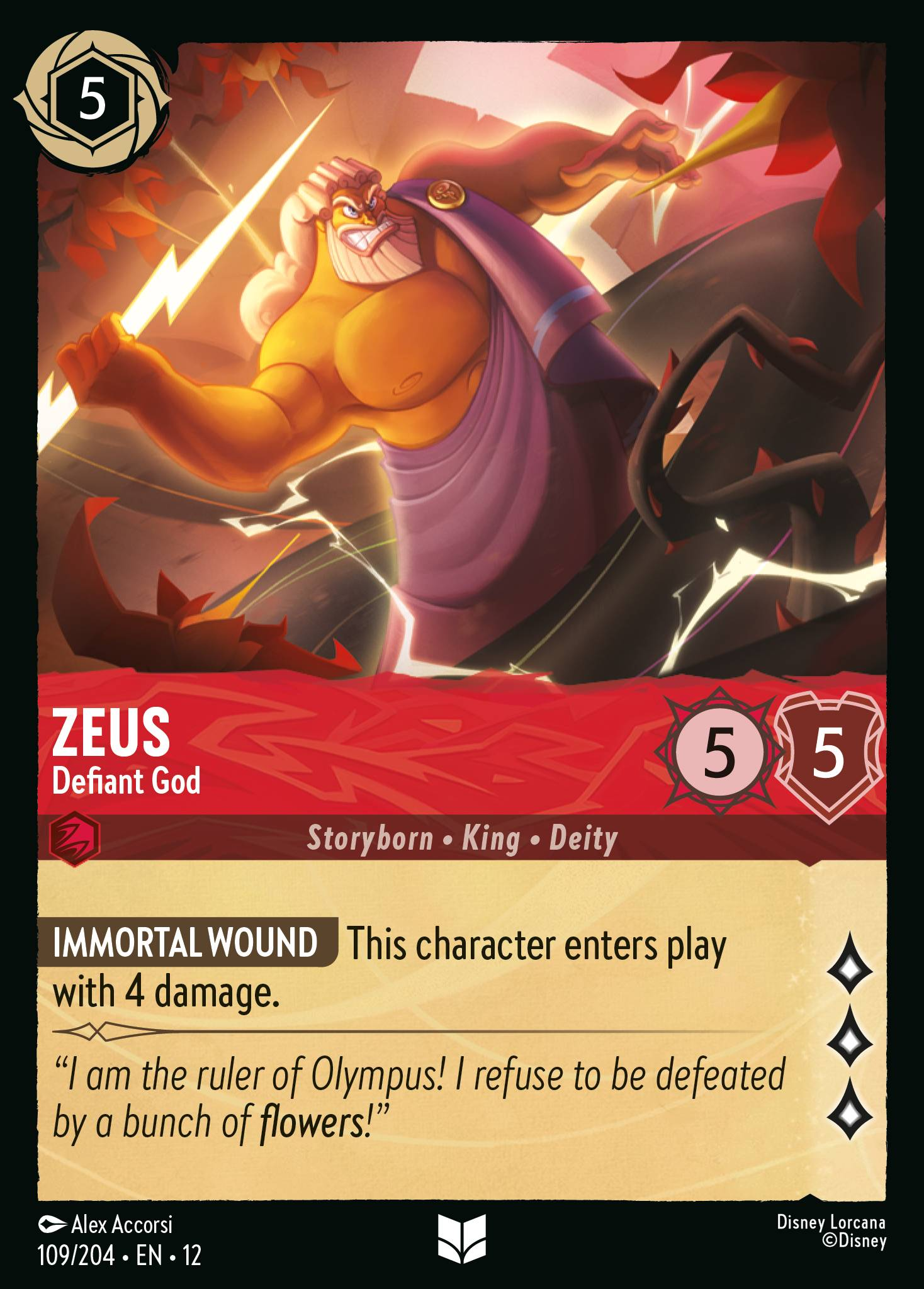 Zeus - Defiant God (Wilds Unknown - 109/204) Uncommon