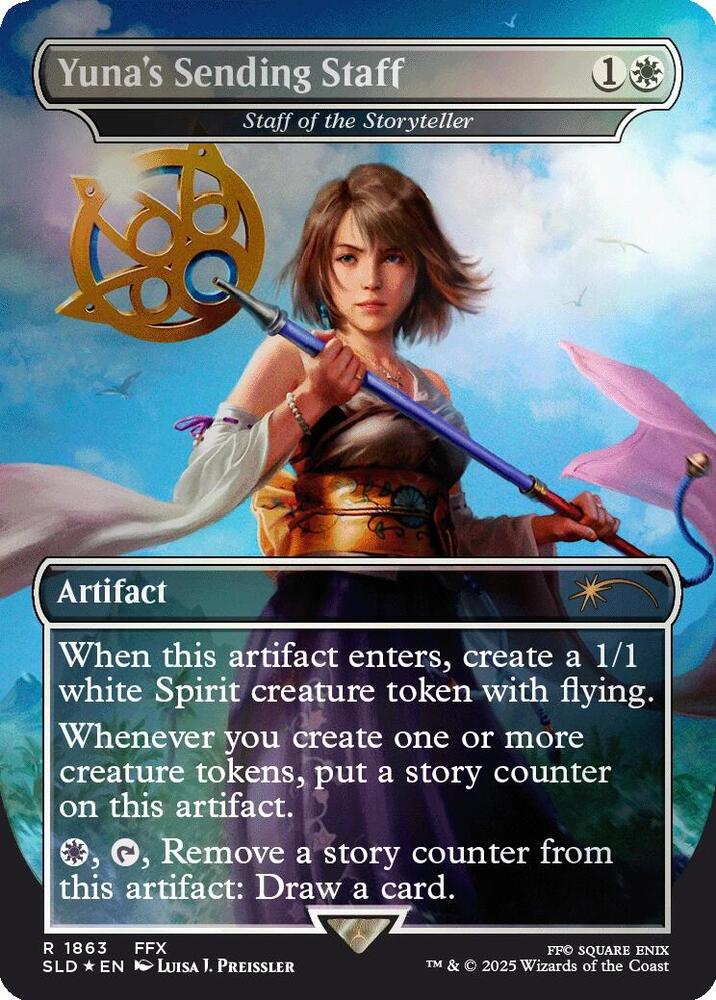Yuna's Sending Staff - Staff of the Storyteller [#1863] (SLD-R-FOIL)
