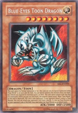 Blue-Eyes Toon Dragon (SRL-EN000 (c) 2020 25th Anniversary) Secret Rare - Damaged Unlimited