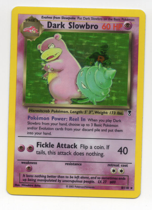 Dark Slowbro - 8/110 (LC) Holo Rare Heavily Play