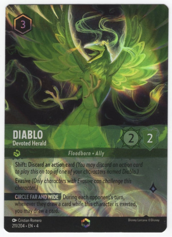 Diablo - Devoted Herald (Alternate Art) (Ursula's Return 211/204) Enchanted - Light Play Holofoil