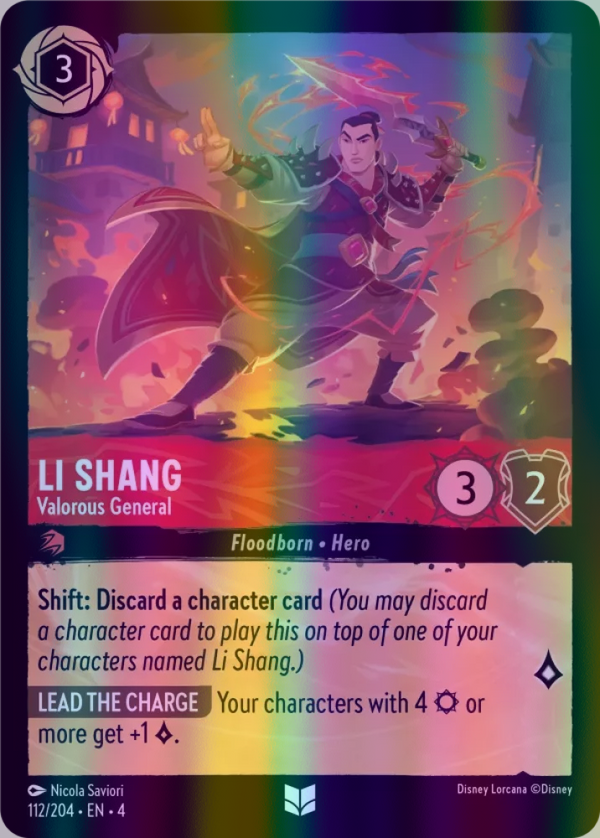 Li Shang - Valorous General (Ursula's Return 112/204) Uncommon - Near Mint Cold Foil