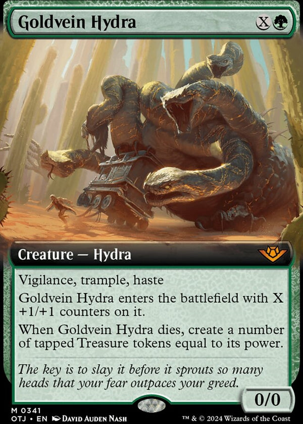 Goldvein Hydra [#0341 Extended Art] (OTJ-M-FOIL)