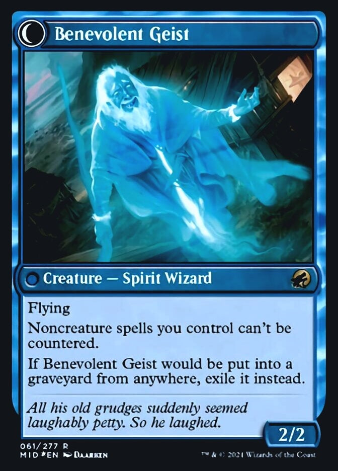 Malevolent Hermit//Benevolent Geist (MID-R-PRE)