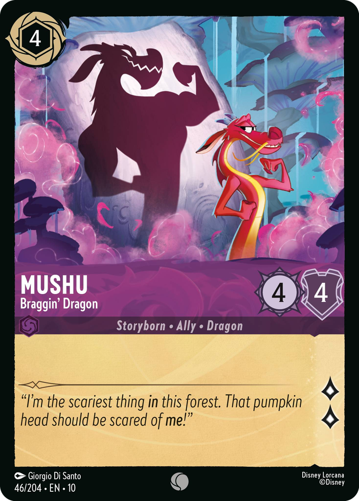 Mushu - Braggin' Dragon (046/204 - Whispers in the Well) Common