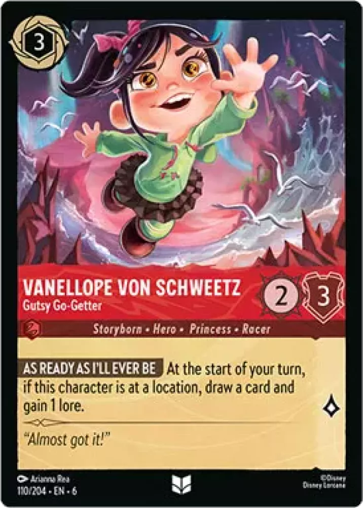 Vanellope von Schweetz - Gutsy Go-Getter (Azurite Sea 110/204) Uncommon - Near Mint