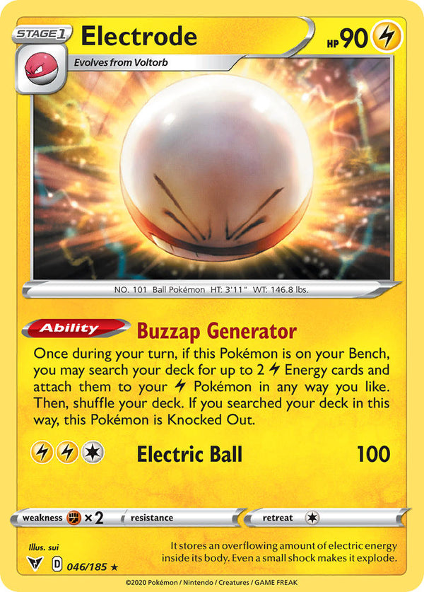 Electrode - 046/185 (SWSH04) Holo Rare - Near Mint Holofoil