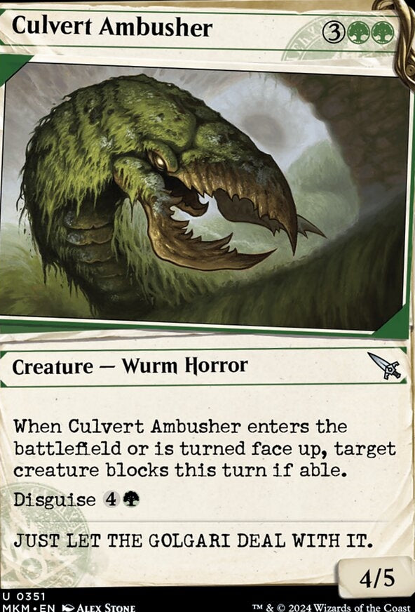 Culvert Ambusher [#0351 Dossier Showcase] (MKM-U-FOIL)