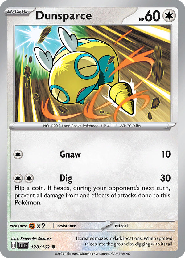 Dunsparce - 128/162 (TEF) Common - Near Mint