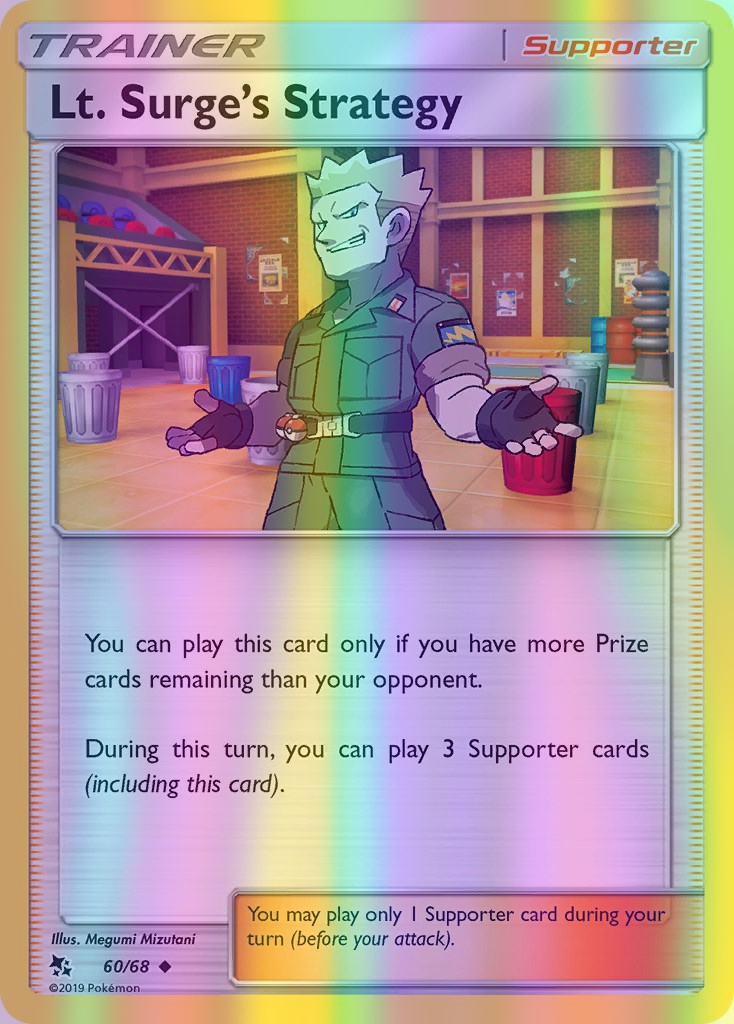 Lt. Surge's Strategy - 60/68 (HIF) Uncommon - Near Mint Reverse Holofoil
