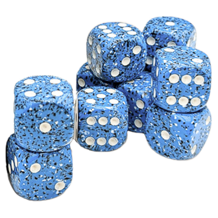 CHX25776: Speckled - 16mm D6 Ocean Stone (12)