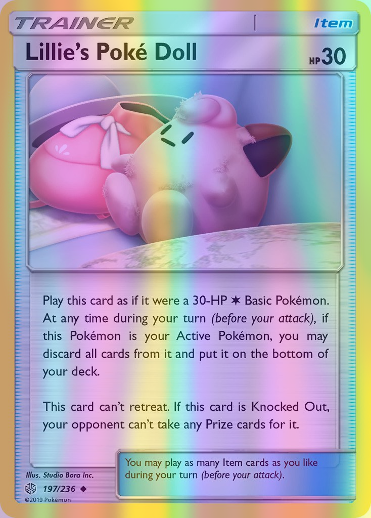 Lillie's Poke Doll - 197/236 (CEC) Uncommon - Near Mint Reverse Holofoil