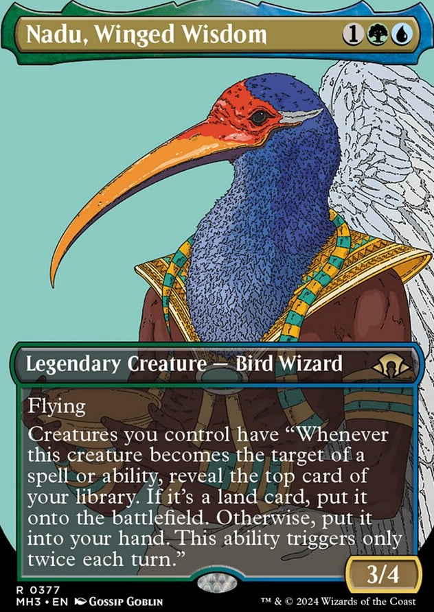 Nadu, Winged Wisdom #0377 Borderless (MH3-R)