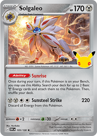 Solgaleo - 105/128 (30C) Rare