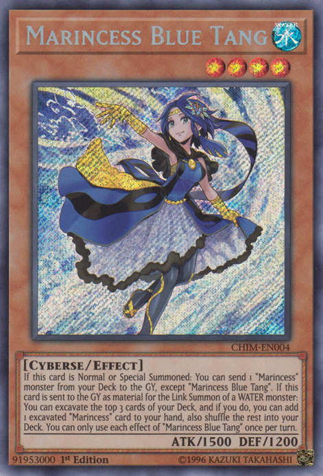 Marincess Blue Tang (CHIM-EN004) Secret Rare - Near Mint 1st Edition