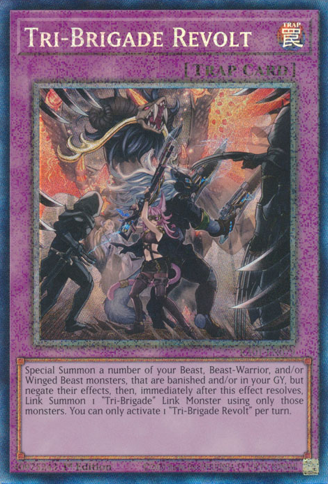 Tri-Brigade Revolt (RA01-EN079) Prismatic Collector’s Rare - Near Mint 1st Edition