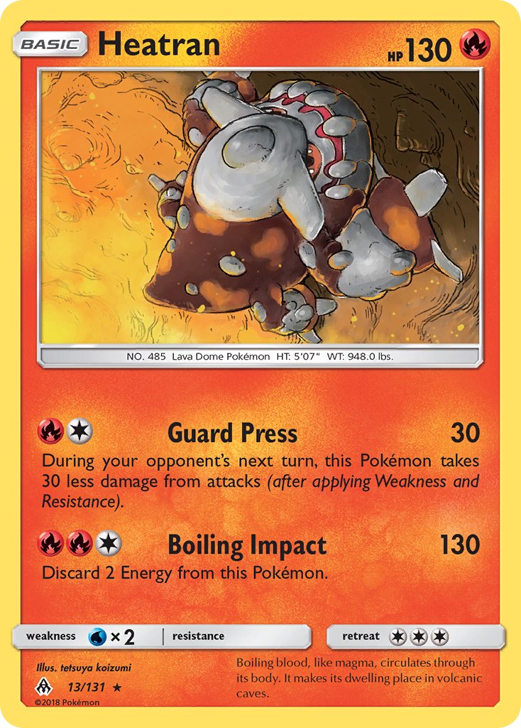 Heatran - 013/131 (FLI) Rare - Near Mint