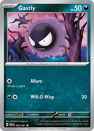 Gastly - 055/091 (PAF) Common - Near Mint