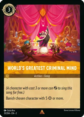 World's Greatest Criminal Mind (Rise of the Floodborn 31/204) Rare - Near Mint