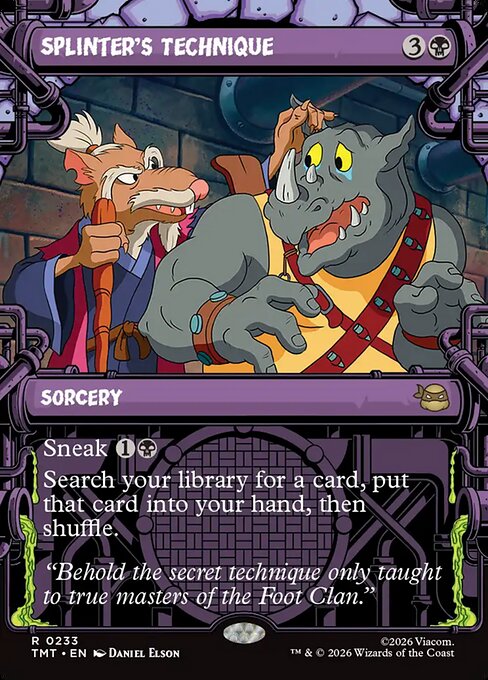 Splinter's Technique [ #0233 Sewer Frame Showcase ] (TMT-R)