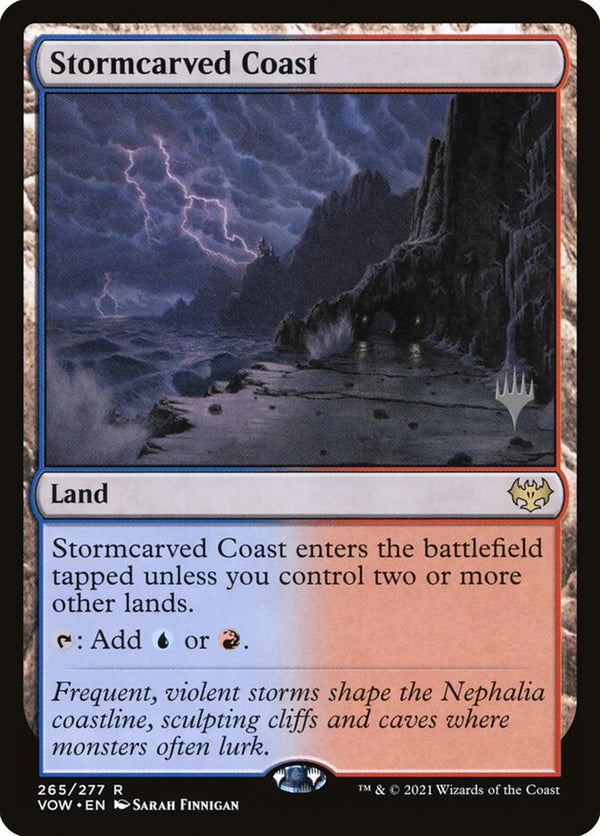 Stormcarved Coast [#284 Alternate Art Borderless] (VOW-R-FOIL)