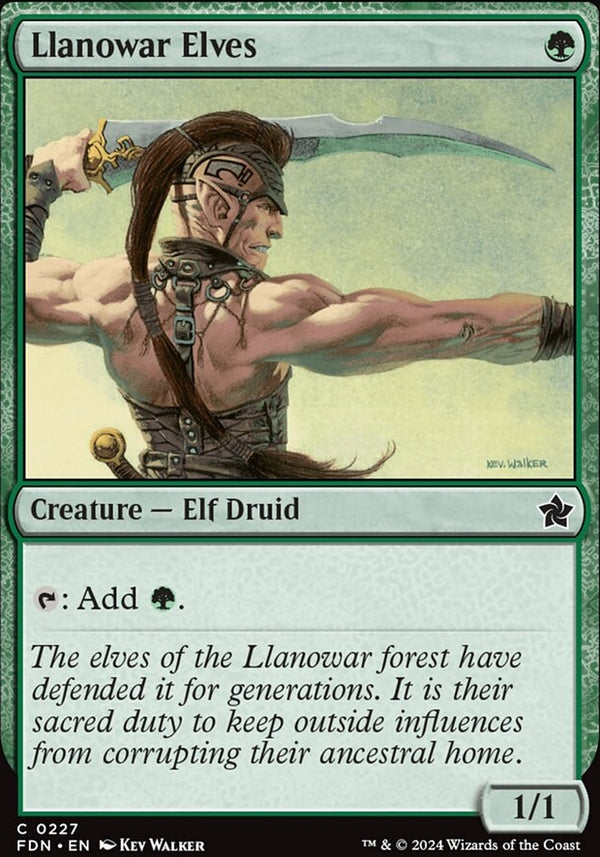 Llanowar Elves [#0227] (FDN-C-FOIL)