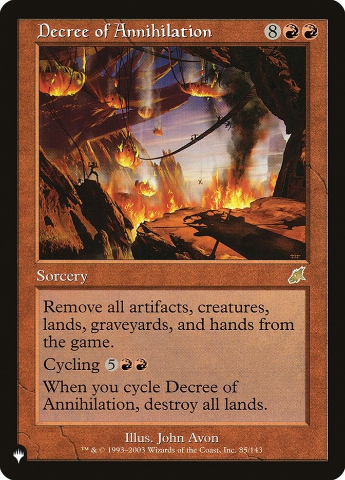 Decree of Annihilation (SCG-R-LIST)