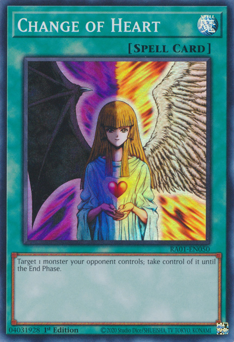 Change of Heart (RA01-EN050) Secret Rare - Near Mint 1st Edition