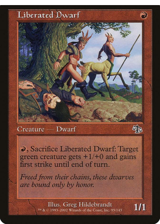 Liberated Dwarf (JUD-C-FOIL) Damaged