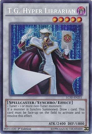 T.G Hyper Librarian (LC5D-EN211) Secret  Rare - Near Mint 1st Edition