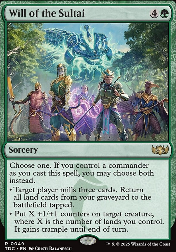 Will of the Sultai [ #0049 ] (TDC-R)