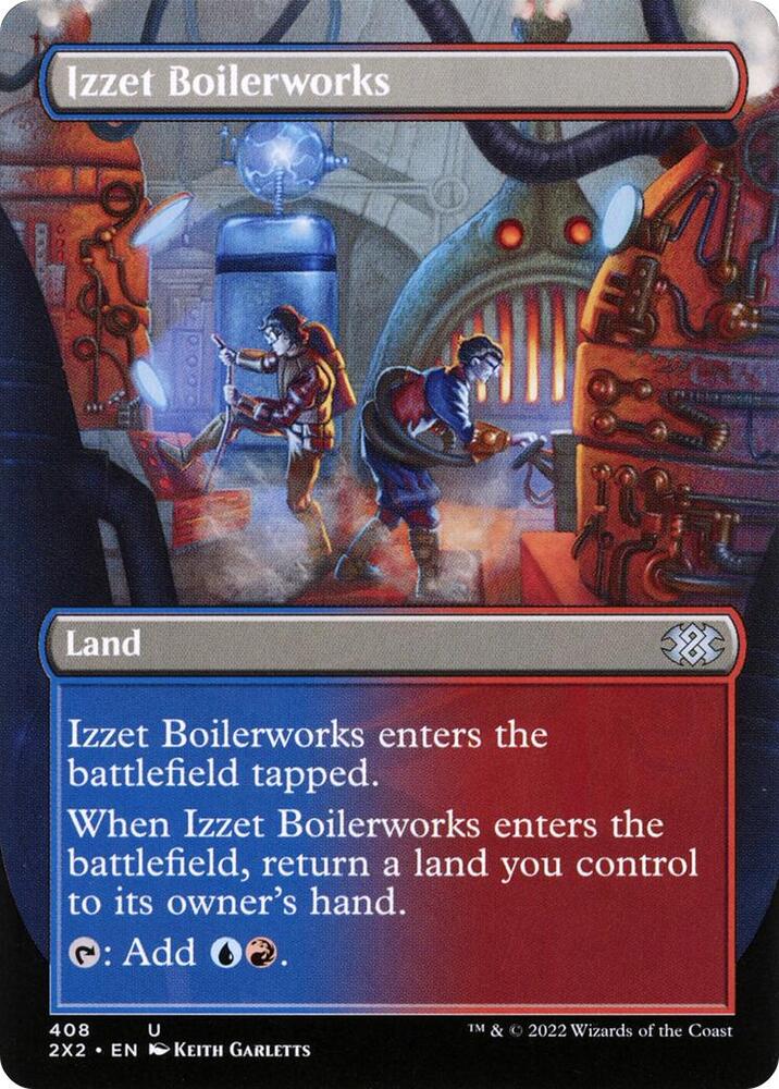Izzet Boilerworks [#408 Alternate-Art Borderless] (2X2-U-FOIL)