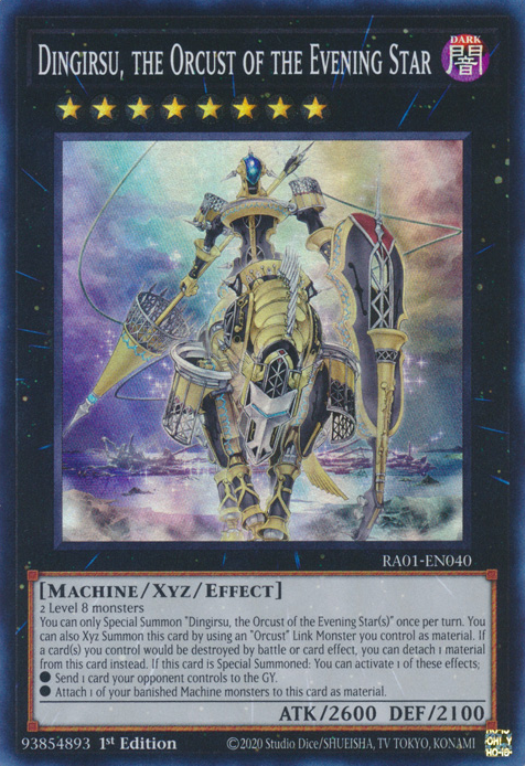 Dingirsu, the Orcust of the Evening Star (RA01-EN040) Super Rare - Near Mint 1st Edition