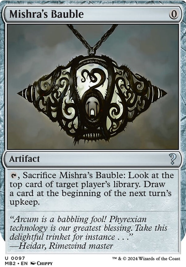 Mishra's Bauble [#0097 White-Border] (MB2-U)