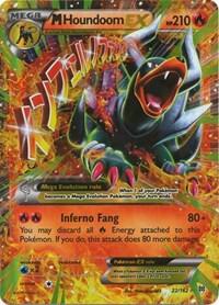 M Houndoom EX - 22/162 (BKT) Ultra Rare Light Play Holofoil