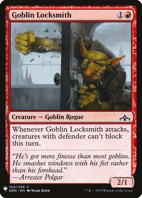 Goblin Locksmith [Mystery Booster #0955] (GRN-C)